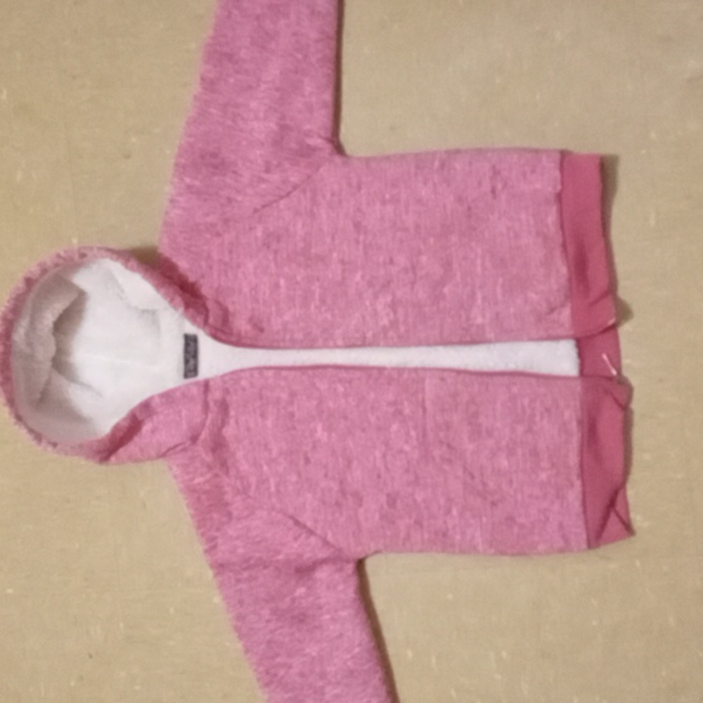 Children hooded fleece sweater